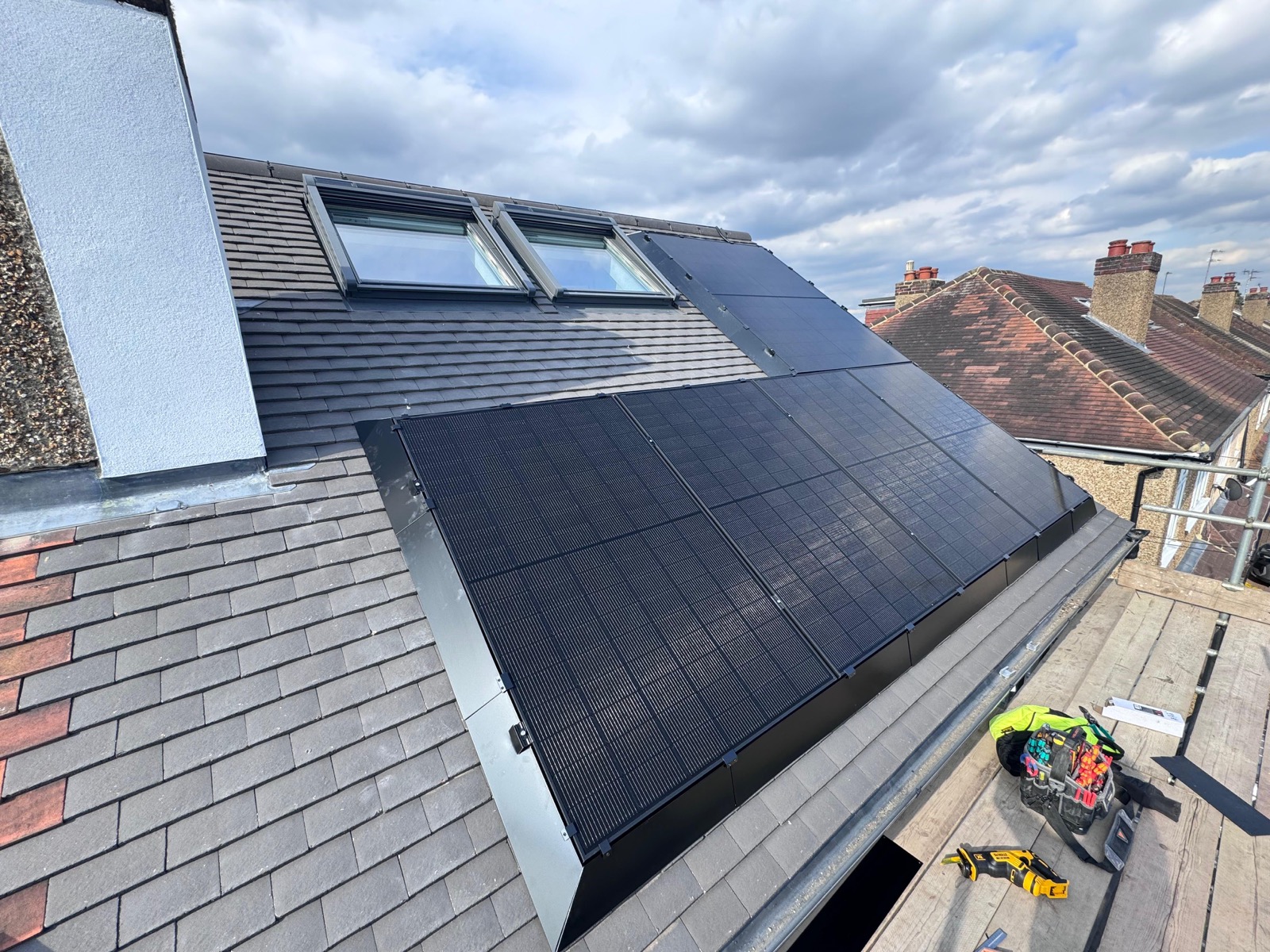 A completed battery storage installation